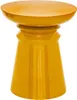 A yellow metal side table. Produktbild-Vorschau
