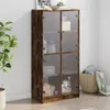 Highboard mit Türen Räuchereiche 68x37x142 cm Holzwerkstoff Produktbild-Vorschau 2