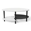 Couchtisch oval aus Holz,Kleiner Beistelltisch Sofatisch Produktbild-Vorschau 4