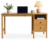 Schreibtisch BOSSA aus Massivholz, Eiche Finish - Produktbild-Vorschau 5