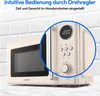 MEDION Retro Mikrowelle klein (20 Liter, ca. 800 Watt, 5 Produktbild-Vorschau 6