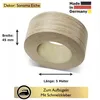 A roll of edge banding with wood grain pattern. Produktbild-Vorschau