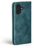 A teal flip case for a smartphone is shown against a white background. Produktbild-Vorschau
