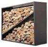 Stahl Kaminholzregal Hugo Schwarz 115x35x80 cm Produktbild-Vorschau 1
