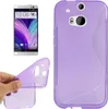 Handyhülle S Line TPU Tasche für HTC One M8 / M8s Lila / Produktbild-Vorschau 1