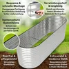 TTL GARDEN Hochbeet SPIRIT L 240x80x80cm Silber – Metall Produktbild-Vorschau 3