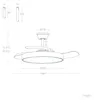 Deckenventilator Lautlos DC mit einziehbaren Flügeln Dari Produktbild-Vorschau 8