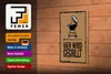 Holzschild Spruch 12x18 cm Hier wird gegrillt Kugelgrill Produktbild-Vorschau 4