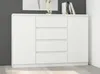 Komoda 160 cm zásuvky dveře skříňka FRAMIRE R-160-S4 bílá Náhled obrázku produktu 10