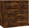 A close-up, front-facing view of a wooden dresser with three drawers. Náhled obrázku produktu