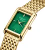 ROSEFIELD Damenuhr Heirloom Smaragd-GrŸn Gold eckig Produktbild-Vorschau 3