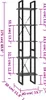 vidaXL Bücherregal 5 Fächer Grau 40x30x175 cm Holzwerkstoff Produktbild-Vorschau 6