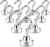 Magnethaken 10er-Pack, Neodym-Magnet Mit Haken, Tragkraft Produktbild-Vorschau 1