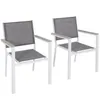 Avestar 2er Set Gartenstühle, Outdoor Stapelstühle, aus Produktbild-Vorschau 1