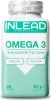 A product shot of a bottle of Omega 3 softgels. Produktbild-Vorschau