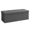 Hocker mit Klappdeckel OTTOMAN 110x38 cm, dunkelgrau Produktbild-Vorschau 7