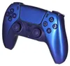 A blue and purple PlayStation 5 DualSense controller is shown against a white background. Produktbild-Vorschau