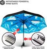 Odolný cestovní deštník – Kompaktní, lehký, automatický, Náhled obrázku produktu 5