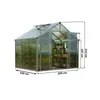 GFP Gewächshaus Topas 3 aus Alu 225x195 cm ca. 6 mm Produktbild-Vorschau 3