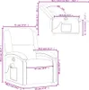 vidaXL Sedia per massaggi marrone scuro in vera pelle Anteprima dell’immagine prodotto 7