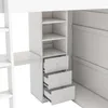 OKWISH Lit Mezzanine Double 140x200 cm - Lit en Bois avec Voir les images du produit 9