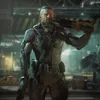 A soldier in futuristic armor holding a weapon. Náhľad obrázku produktu