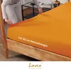 Lavea Spannbettlaken Jersey Baumwolle Orange 100x200cm Produktbild-Vorschau 4