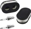 2ST Luftfilter und 2ST Zündkerzen für Briggs Stratton Produktbild-Vorschau 1