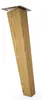4x sossai Holzfüße eckig - schräge Ausführung 25cm Eiche Produktbild-Vorschau 2
