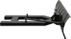 A black snow plow attachment for a forklift, shown from a side angle against a white background. Náhľad obrázku produktu