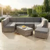 Mucola set da salotto in polyrattan mobili da giardino Anteprima dell’immagine prodotto 12