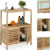 Półka łazienkowa Relaxdays, drewno orzechowe, wymiary: 86 x Podgląd zdjęcia produktu 3