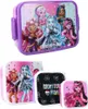Monster High Mädchen 4 tlg. Kinder Lunch Set Brotdose plus Produktbild-Vorschau 1