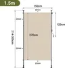 Izrielar Tenda da sole verticale Tenda da esterno 150 x 270 Anteprima dell’immagine prodotto 2