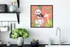 MuchoWow® Gerahmtes Poster Dschungeltiere - Kinder - Rosa Produktbild-Vorschau 3
