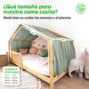 Dosel para cama casita 135x320 cm eucalipto con aplique Vista previa de la imagen del producto 4