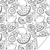 MuchoWow® Poster Zitrone - Kirsche - Schwarz - Weiß 100x100 Produktbild-Vorschau 1