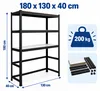 Relaxdays, scaffale per lavatrice, dimensioni: 180 x 130 x Anteprima dell’immagine prodotto 4