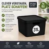 Plastard Aufbewahrungsbox mit Deckel 4er-Set 31 Liter in Produktbild-Vorschau 2