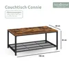 holz4home® Couchtisch Connie mit Gitterablage I 106x60x45cm Produktbild-Vorschau 6