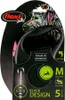 Laisse Black Design M Cord 5m black/ pink Flexi Voir les images du produit 5