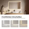 Espejo de baño LED EMKE, 100x60 cm, con iluminación, 3 Vista previa de la imagen del producto 2