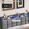 Boxspringbed 140x200 cm met USB-poort, bed met Productafbeelding-voorbeeld 6