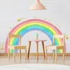 XXL Wandsticker Kinderzimmer Regenbogen Wandtattoo Pastell Produktbild-Vorschau 1