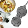 16,5 cm große Tortillapresse aus Gusseisen, klappbarer Produktbild-Vorschau 3
