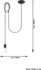 EDISON 1 LONG lampada a sospensione Nero Sollux Lighting Anteprima dell’immagine prodotto 3