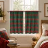 2er Set Scheibengardinen Weihnachten Tartan Bistrogardinen Produktbild-Vorschau 9