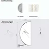 Planetmöbel LED Spiegel NIVORA halbrund 50×100 cm, dimmbar Produktbild-Vorschau 7