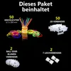 50er Set Leuchtstäbe bunt mit Armband- und Ball-Connectors, Produktbild-Vorschau 2
