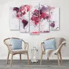 5-teiliges leinwandbild weltkarte rot 200x100 cm Feeby lila Produktbild-Vorschau 3